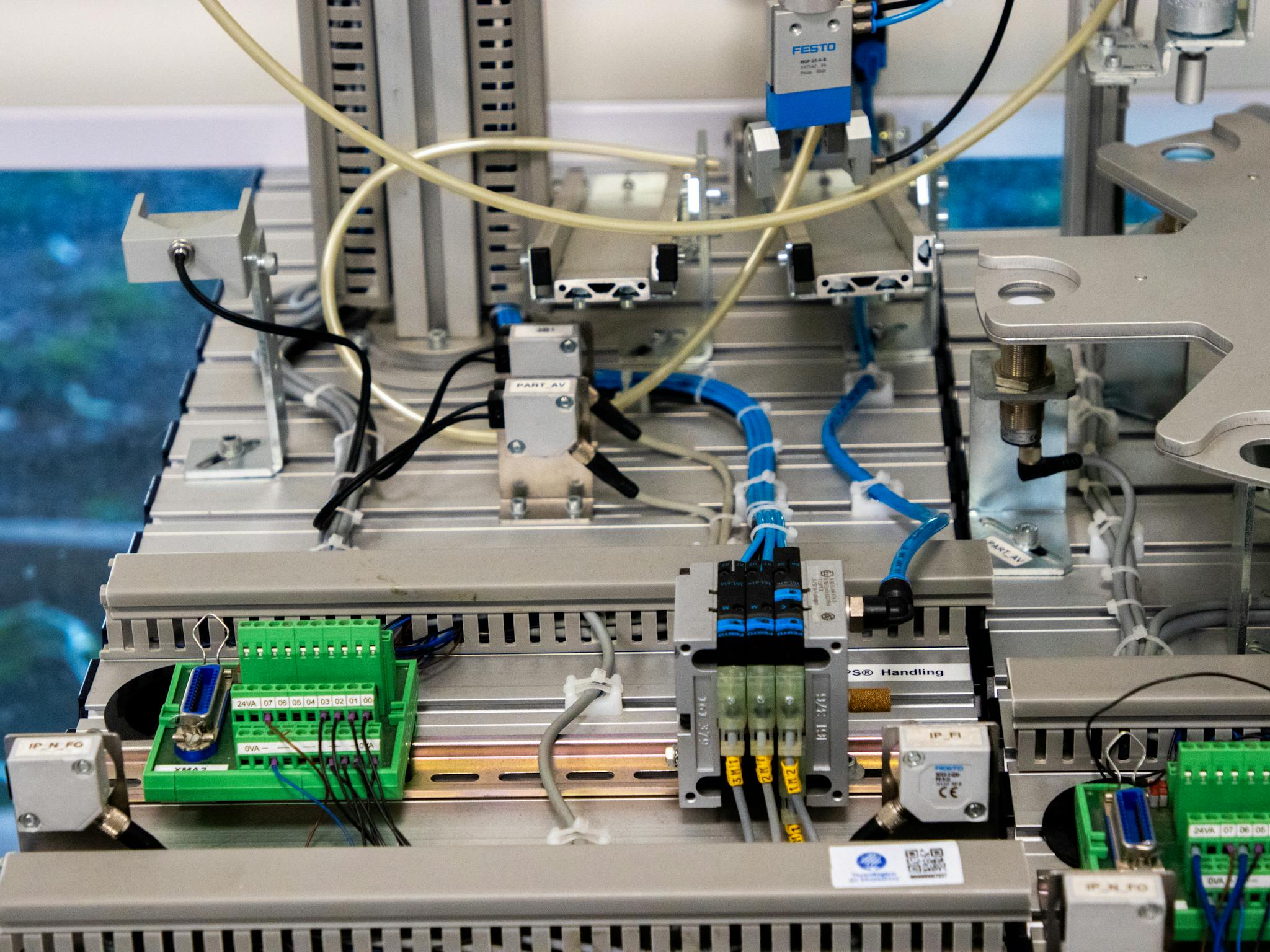 Close Up Of Industrial Equipment Showcasing Electronic Wiring